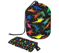 Eslifey Borse cosmetiche da viaggio barile borsa per il trucco, borsa multifunzionale per articoli da toeletta borse a secchiello rotondo organizer tasca portaoggetti, iniziali-lettera-H, Multicolore
