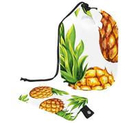 Eslifey Borse cosmetiche da viaggio barile borsa per il trucco, borsa multifunzionale per articoli da toeletta borse a secchiello organizer rotondo tasca portaoggetti, moderno unicorno cavallo magico,