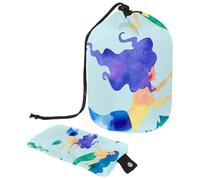 Eslifey Borse cosmetiche da viaggio barile borsa per il trucco, borsa multifunzionale per articoli da toeletta borse a secchiello rotondo organizer tasca portaoggetti, iniziali-lettera-H, Multicolore
