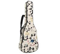 Eslifey Chitarra Acustica Borsa Chitarra Chimica Equazione Modello Tracolla Regolabile Custodia Chitarra Gig Bag 40 41 42 Pollici, Colore 1, 42.9x16.9x4.7 in