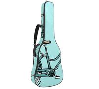 Eslifey Chitarra Acustica Borsa Sfondo Colore Tracolla Regolabile Chitarra Custodia Gig Bag 40 41 42 Pollice, Multicolore 7, 42.9x16.9x4.7 in, Organizer per borse