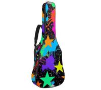 Eslifey Chitarra Acustica Colore Scimmia Acquerello Splash Tracolla Regolabile Custodia Chitarra Gig Bag 40 41 42 Pollice, Colore 2, 42.9x16.9x4.7 in