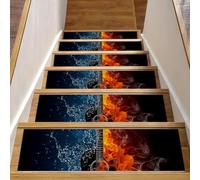 Eslifey Confezione da 15 tappetini antiscivolo per scale, 20,3 x 76,2 cm, per gradini in legno, bordi per scale, per bambini, anziani e animali domestici, con adesivo riutilizzabile, chitarra acustica