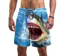 Eslifey - Costume da bagno da uomo con squalo, elastico Multi XL