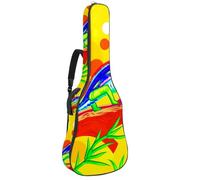 Eslifey Custodia per chitarra acustica con farfalla e pittura a olio floreale, tracolla regolabile, custodia per chitarra da 40 41 42 pollici, Multicolore 5., 42.9x16.9x4.7 in, Organizer per borse