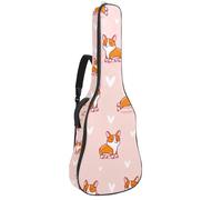 Eslifey Custodia per chitarra acustica con farfalla e pittura a olio floreale, tracolla regolabile, custodia per chitarra da 40 41 42 pollici, Multicolore 10., 42.9x16.9x4.7 in, Organizer per borse