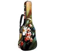 Eslifey Custodia per chitarra acustica con farfalla e pittura a olio floreale, tracolla regolabile, custodia per chitarra da 40 41 42 pollici, Multicolore 1., 42.9x16.9x4.7 in, Organizer per borse