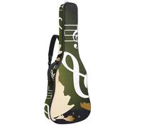 Eslifey Custodia per chitarra acustica con fenicottero e tucano per il tempo di viaggiare, tracolla regolabile, custodia per chitarra da 40 41 42 pollici, Multicolore 8., 42.9x16.9x4.7 in, Organizer