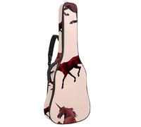 Eslifey Custodia per chitarra acustica, con motivo birra gialla, tracolla regolabile, 40 41 e 42 pollici, Colore 9, 42.9x16.9x4.7 in