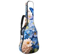 Eslifey Custodia per chitarra acustica con motivo retrò a libreria, tracolla regolabile, custodia per chitarra da 40 41 42 pollici, Colore 5, 42.9x16.9x4.7 in