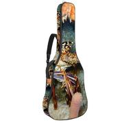 Eslifey Custodia per chitarra acustica con note musicali, motivo blu, tracolla regolabile, 40 41 42 pollici, Multicolore 4., 42.9x16.9x4.7 in, Organizer per borse