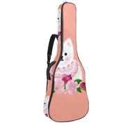 Eslifey Custodia per chitarra acustica con note musicali, motivo blu, tracolla regolabile, 40 41 42 pollici, Multicolore 8., 42.9x16.9x4.7 in, Organizer per borse