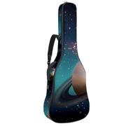 Eslifey Custodia per chitarra acustica con note musicali, motivo blu, tracolla regolabile, 40 41 42 pollici, Multicolore 7, 42.9x16.9x4.7 in, Organizer per borse