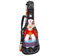 Eslifey Custodia per chitarra acustica con note musicali, motivo blu, tracolla regolabile, 40 41 42 pollici, Multicolore 2., 42.9x16.9x4.7 in, Organizer per borse