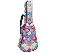 Eslifey Custodia per chitarra acustica con segno zodiacale magico, tracolla regolabile, custodia per chitarra da 40 41 42 pollici, Colore 2, 42.9x16.9x4.7 in