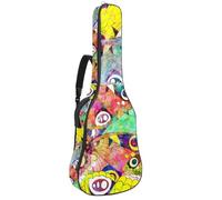 Eslifey Custodia per chitarra acustica con segno zodiacale magico, tracolla regolabile, custodia per chitarra da 40 41 42 pollici, Colore 7, 42.9x16.9x4.7 in
