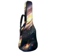 Eslifey Custodia per chitarra acustica con sistema solare, galassia universo, tracolla regolabile, custodia per chitarra da 40 41 42 pollici, Multicolore, 42.9x16.9x4.7 in, Organizer per borse