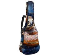Eslifey Custodia per chitarra acustica Galaxy Sloth Donut, tracolla regolabile, custodia per chitarra da 40 41 42 pollici, Multicolore, 42.9x16.9x4.7 in, Organizer per borse