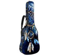 Eslifey Custodia per chitarra acustica Grecia Santorini tracolla regolabile custodia chitarra Gig Bag 40 41 42 pollici, Colore 7, 42.9x16.9x4.7 in