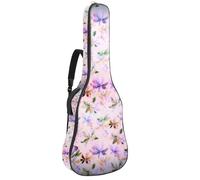 Eslifey Custodia per chitarra acustica I Need More Space, viola, tracolla regolabile, custodia per chitarra da 40 41 42 pollici, Multicolore 7, 42.9x16.9x4.7 in, Organizer per borse