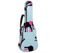 Eslifey Custodia per chitarra acustica moderna con unicorno, fatine dei cavalli, tracolla regolabile, custodia per chitarra da 40 41 e 42 pollici, Multicolore 2., 42.9x16.9x4.7 in, Organizer per borse