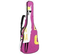 Eslifey Custodia per chitarra acustica, motivo orso viola, tracolla regolabile, custodia per chitarra da 101,2 cm, 102,4 cm x 106,7 cm, Multicolore 4., 42.9x16.9x4.7 in, Organizer per borse