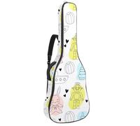Eslifey Custodia per chitarra acustica, motivo orso viola, tracolla regolabile, custodia per chitarra da 101,2 cm, 102,4 cm x 106,7 cm, Multicolore 7, 42.9x16.9x4.7 in, Organizer per borse