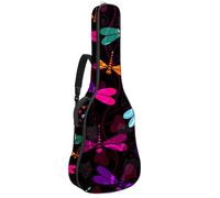 Eslifey Custodia per chitarra acustica, motivo orso viola, tracolla regolabile, custodia per chitarra da 101,2 cm, 102,4 cm x 106,7 cm, Multicolore 5., 42.9x16.9x4.7 in, Organizer per borse