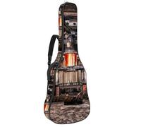 Eslifey Custodia per chitarra acustica, motivo viso di corgi e amore, tracolla regolabile, custodia per chitarra da concerto da 40 41 42 pollici, Multicolore 6., 42.9x16.9x4.7 in, Organizer per borse