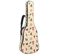 Eslifey Custodia per chitarra acustica retrò etnica mandala delfini tracolla regolabile custodia per chitarra custodia per chitarra 40 41 42 pollici, Multicolore 6., 42.9x16.9x4.7 in, Organizer per