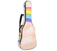 Eslifey Custodia per chitarra acustica retrò etnica mandala delfini tracolla regolabile custodia per chitarra custodia per chitarra 40 41 42 pollici, Multicolore 7, 42.9x16.9x4.7 in, Organizer per