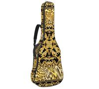 Eslifey Custodia per chitarra acustica Tiger Animal Stare Teeth Wild Tracolla regolabile Custodia per chitarra Gig Bag 40 41 42 pollici, Multicolore 9, 42.9x16.9x4.7 in, Organizer per borse