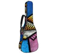 Eslifey Custodia per chitarra acustica Tiger Animal Stare Teeth Wild Tracolla regolabile Custodia per chitarra Gig Bag 40 41 42 pollici, Multicolore 10., 42.9x16.9x4.7 in, Organizer per borse