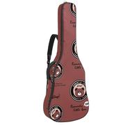 Eslifey Custodia per chitarra acustica, verde e blu, con fogliame, tracolla regolabile, custodia per chitarra da 40 41 e 42 pollici, Multicolore 5., 42.9x16.9x4.7 in, Organizer per borse