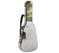Eslifey Custodia per chitarra acustica, verde e blu, con fogliame, tracolla regolabile, custodia per chitarra da 40 41 e 42 pollici, Multicolore 10., 42.9x16.9x4.7 in, Organizer per borse