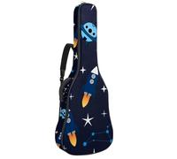 Eslifey Custodia per chitarra acustica Wild West Silhouette Cowboy equitazione tracolla regolabile custodia chitarra Gig Bag 40 41 42 pollici, Multicolore 2., 42.9x16.9x4.7 in, Organizer per borse