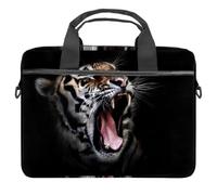 Eslifey Divertente bradipo tucano serpente modello Laptop Case Bag Sleeve Borsa a tracolla portatile Messenger valigetta w/Strap Handle, 13 14 pollici, Multicolore 4., 11x14.5x1.2in /28x36.8x3 cm