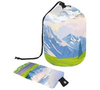 Eslifey Grande borsa di trucco del cordone del barilotto, borsa cosmetica di viaggio del modello dell'uva del fumetto divertente borsa portatile, Multicolore 5., 9.9x6.9in/25.2x17.6cm