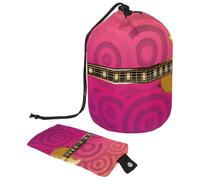 Eslifey Grande borsa di trucco del cordone del barilotto, borsa cosmetica di viaggio del totem egiziano portatile della borsa dell', Multicolore 7, 9.9x6.9in/25.2x17.6cm