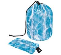 Eslifey Grande borsa di trucco del cordone del barilotto, borsa cosmetica di viaggio dello stagno dell'acqua portatile compone la, Multicolore, 9.9x6.9in/25.2x17.6cm