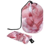 Eslifey Grande borsa di trucco del cordone del barilotto, borsa cosmetica portatile di viaggio del coniglio del coniglio rosa che compone, Multicolore, 9.9x6.9in/25.2x17.6cm