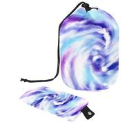 Eslifey Grande borsa di trucco del cordone del barilotto, borsa cosmetica portatile di viaggio del fiore della gru bianca che sboccia la borsa dell'organizzatore, Multicolore 3, 9.9x6.9in/25.2x17.6cm