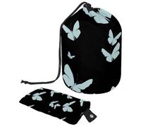 Eslifey Grande borsa di trucco del cordone del barilotto, borsa cosmetica portatile di viaggio del modello della margherita delle api, Multicolore 5., 9.9x6.9in/25.2x17.6cm