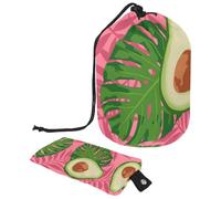 Eslifey Grande borsa di trucco del cordone del barilotto, borsa cosmetica portatile di viaggio del modello floreale della margherita compone, Multicolore 2., 9.9x6.9in/25.2x17.6cm