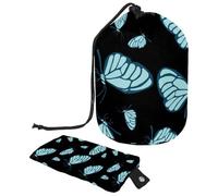 Eslifey Grande borsa di trucco del cordone del barilotto, borsa cosmetica portatile di viaggio del modello della margherita delle api, Multicolore 8., 9.9x6.9in/25.2x17.6cm