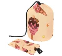 Eslifey Grande borsa di trucco del cordone del barilotto, borsa cosmetica portatile di viaggio del modello floreale della margherita compone, Multicolore 8., 9.9x6.9in/25.2x17.6cm