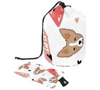 Eslifey Grande borsa per il trucco con coulisse, borsa per cosmetici da viaggio con sole spaziale e luna, borsa per cosmetici da viaggio portatile, Multicolore 10., 9.9x6.9in/25.2x17.6cm