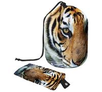 Eslifey Grande borsa per il trucco con coulisse, borsa per cosmetici da viaggio con sole spaziale e luna, borsa per cosmetici da viaggio portatile, Multicolore 2., 9.9x6.9in/25.2x17.6cm