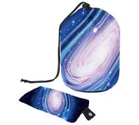 Eslifey Grande borsa per il trucco con coulisse, con campi di fiori e mulino a vento, borsa per cosmetici da viaggio portatile, Multicolore 9, 9.9x6.9in/25.2x17.6cm