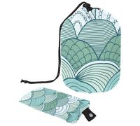 Eslifey Grande borsa per il trucco con coulisse, delfini, uccellini, carina, rosa, cuore, borsa per cosmetici da viaggio, borsa portatile per trucco, Multicolore 4., 9.9x6.9in/25.2x17.6cm